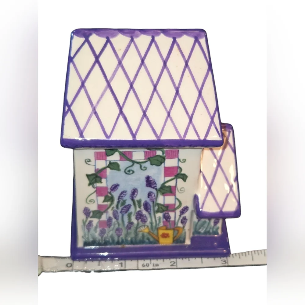 Royal Doulton Vintage 2001 Home Tweet Home‎ Sweet Lavender Ceramic Birdhouse